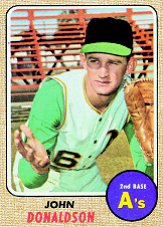 1968 Topps Baseball Cards      244     John Donaldson RC